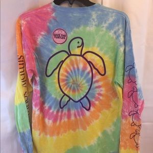 New Simply Southern Ls shirt size medium tie dye